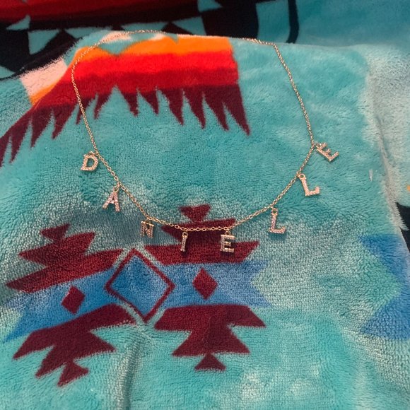 Jewelry - Brand NEW "Danielle" Gold Colored Necklace with fake diamonds